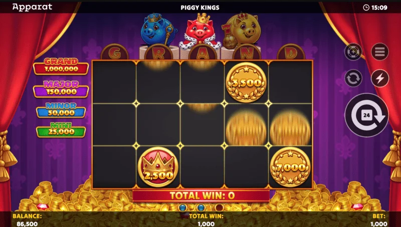 Piggy Kings - Buy Feature skjár og val á kaupum